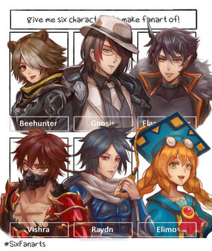 Various Arknights / Brave Frontier characters!
